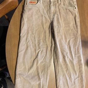 empyre boys relaxed fit corduroy skate pants tan